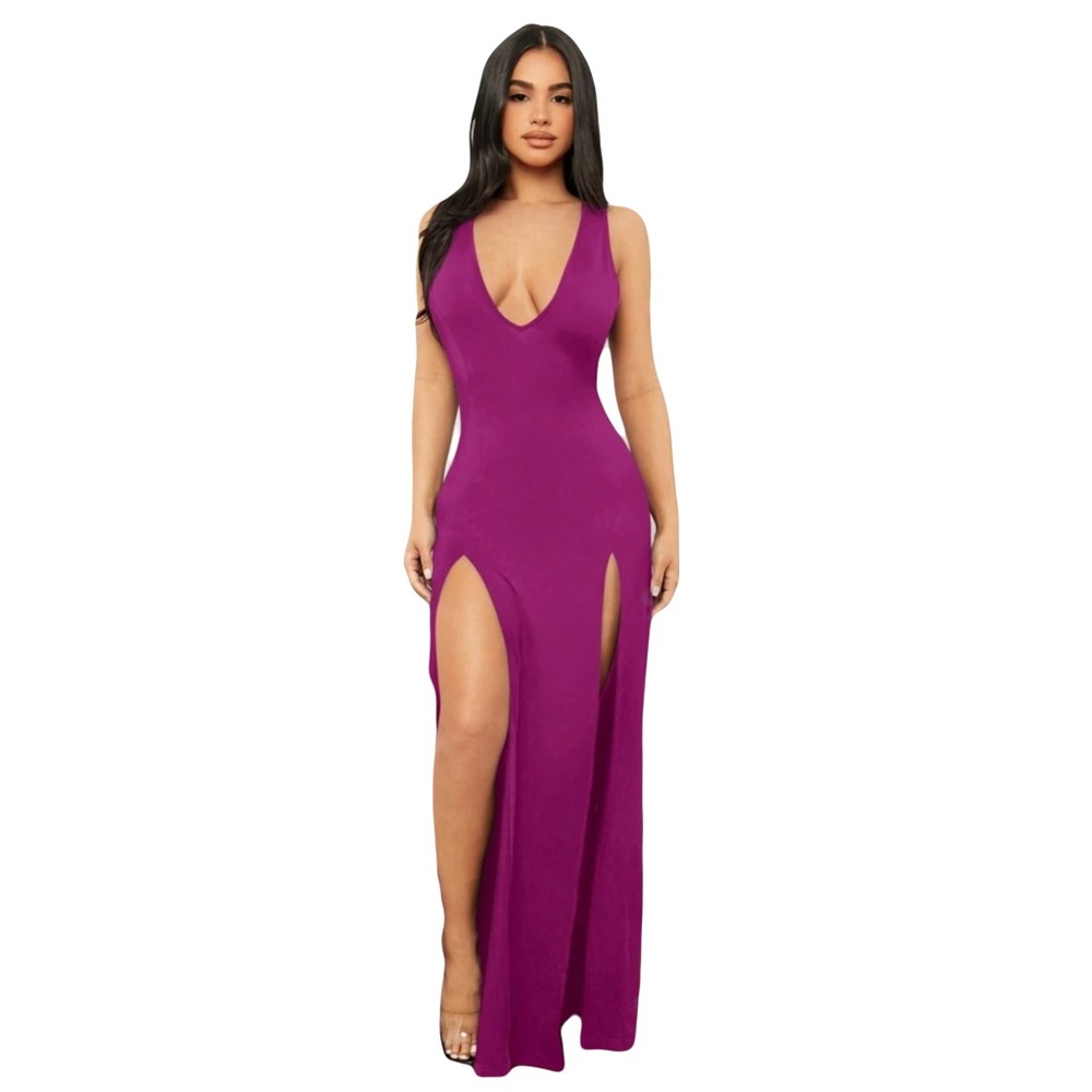Deep V Summer Dress